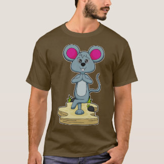 Mouse at Yoga Fitness T-Shirt