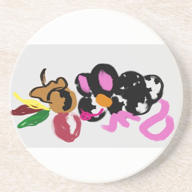 Mouse autumn fun  coaster (Front)
