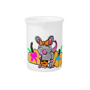 Mouse baby reveal autumn beverage pitcher