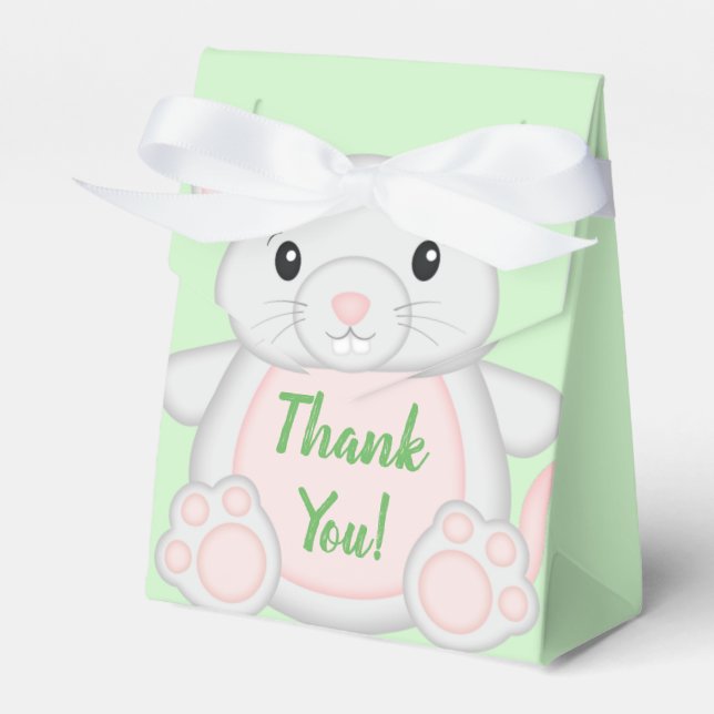Mouse Baby Shower Favor Boxes (Front Side)