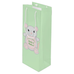 Mouse Baby Shower Wine Gift Bag