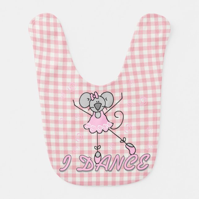 Mouse Ballerina Bib (Front)