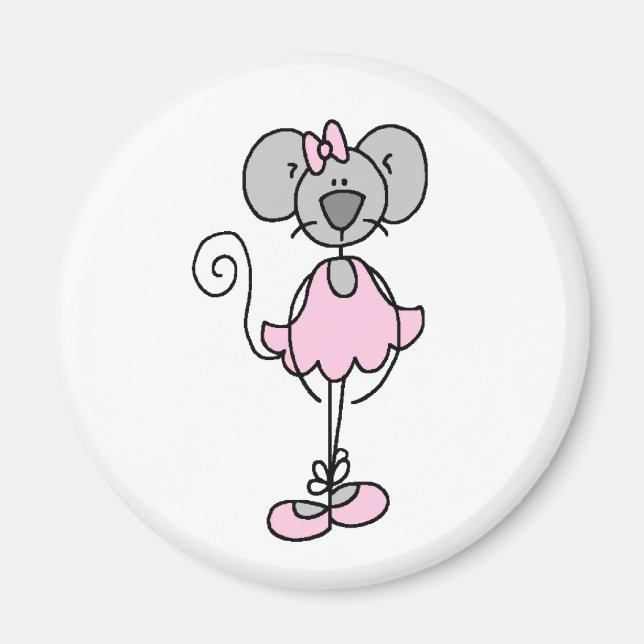 Mouse Ballerina Magnet (Front)