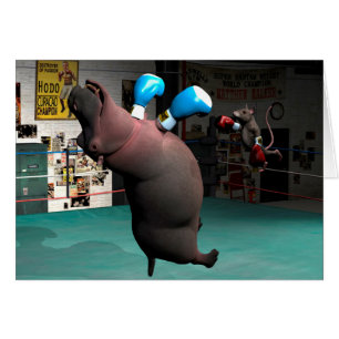 Mouse Beats Hippo KO Cards