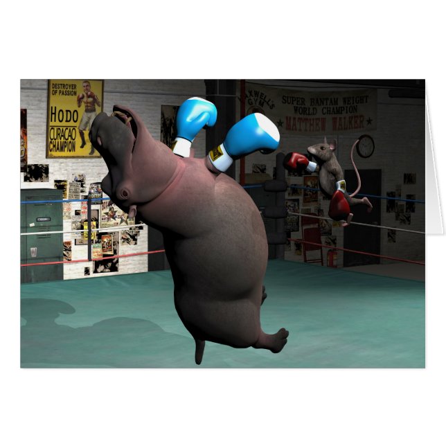 Mouse Beats Hippo KO Cards (Front Horizontal)