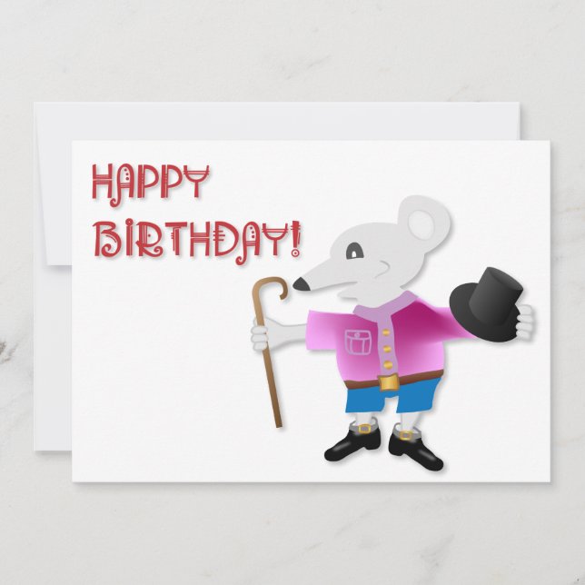 MOUSE BIRTHDAY CARD (Front)