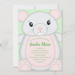 Mouse Birthday Party Invitation