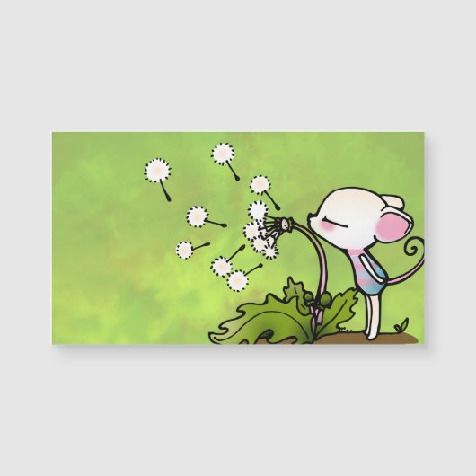 Mouse Blowing on Dandelion (Front)
