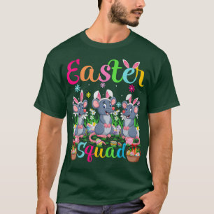 Mouse Bunny Ear Funny Easter Squad Mouse Happy Eas T-Shirt