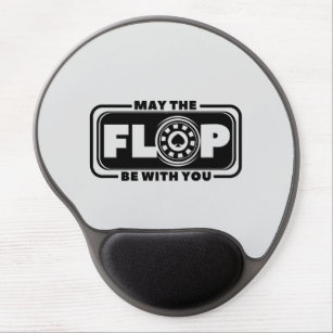 Mouse Carpet May the Flop Be With You - Poker e Gel Mouse Pad