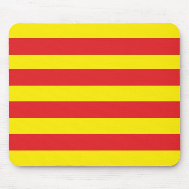 Mouse carpets with Catalan flag "Serenya" Pad (Front)