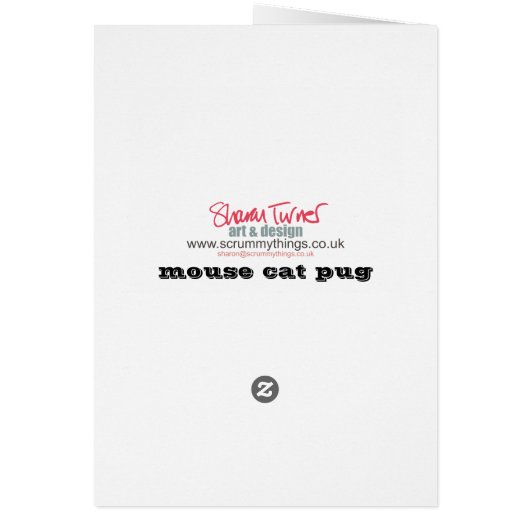 mouse cat pug pink (Back)