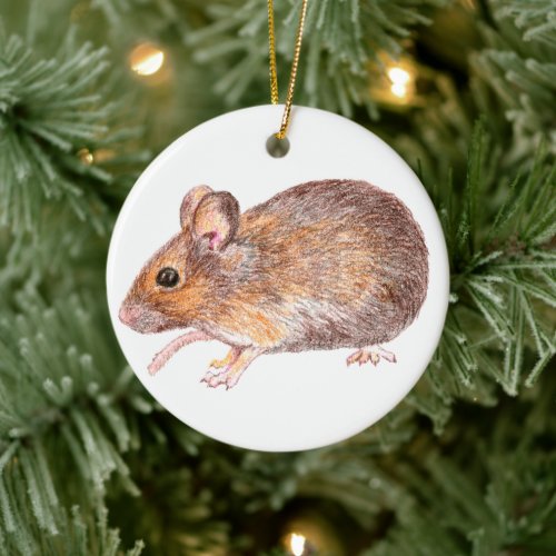 Mouse Ceramic Ornament