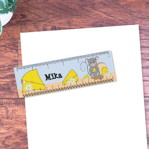 Mouse , Cheese , Edelweiss Kid Personalized Ruler