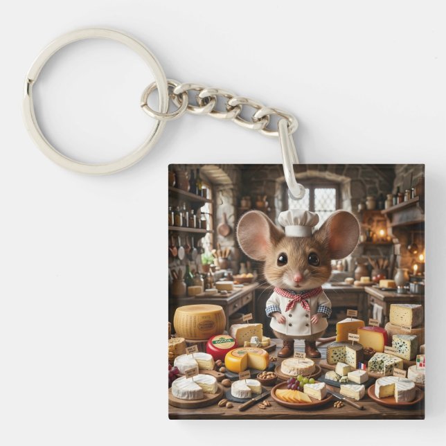 Mouse Cheesemaster Keychain (Front)