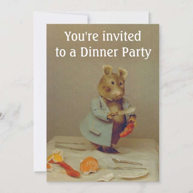 Mouse Chef Invitation Card (Front)