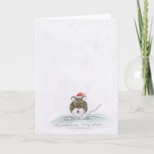 mouse christmas holiday card