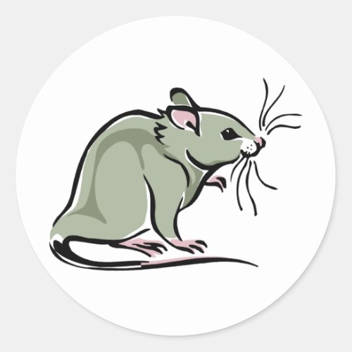 Mouse Classic Round Sticker