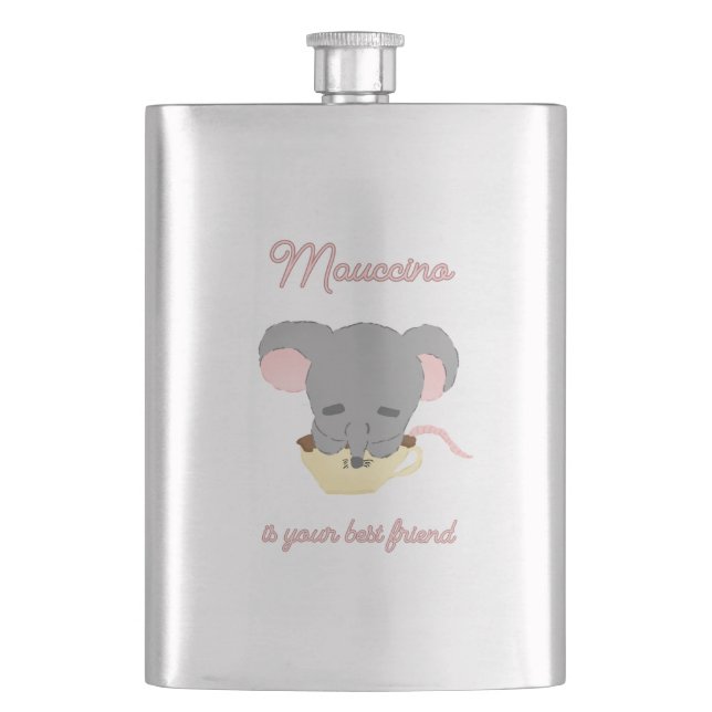 Mouse Cocoa Cappuccino Flask (Front)