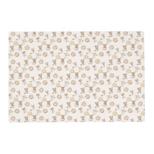 Mouse Cookie Kids Birthday Decoration Placemats