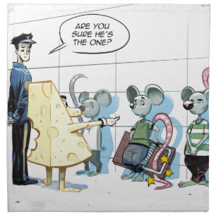 Mouse Crimes by Rick London Funny Napkin