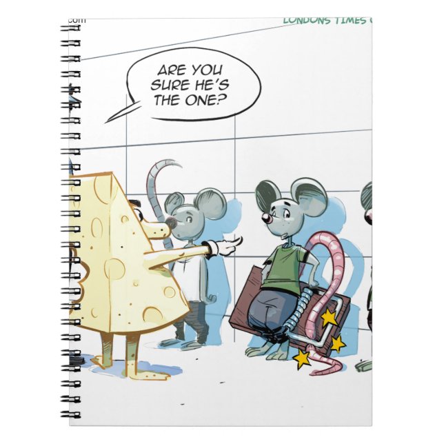 Mouse Crimes by Rick London Funny Notebook (Front)