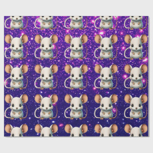 Mouse Cute Charming Themed Character Gift Wrap