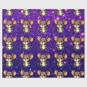 Mouse Cute Charming Themed Character Gift Wrap