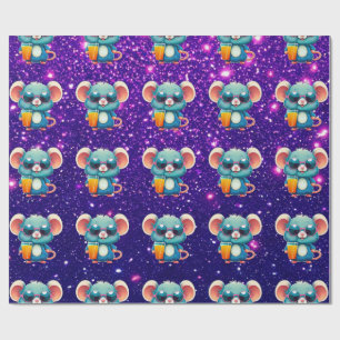 Mouse Cute Charming Themed Character Gift Wrap