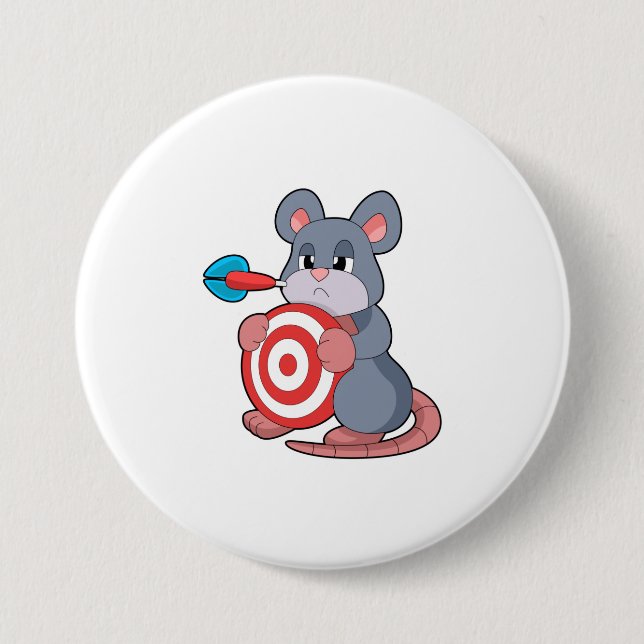 Mouse Darts Dart Dartboard Button (Front)