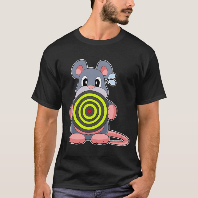 Mouse Darts Dartboard T-Shirt (Front)