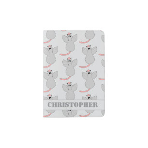 Mouse Design Personalised Passport Holder