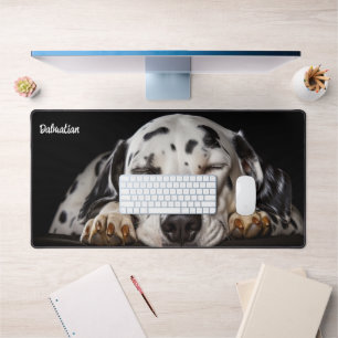 Mouse Desk Mat - Peaceful Dalmatian Sleeping