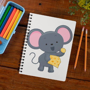Mouse Eating Cheese Notebook