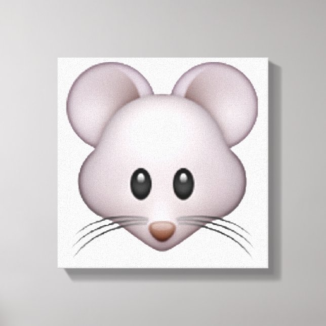 Mouse - Emoji Canvas Print (Front)