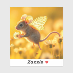 Mouse Fairy in the garden Sticker