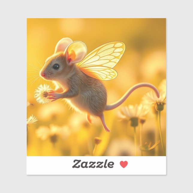 Mouse Fairy in the garden Sticker (Sheet)