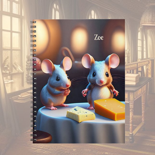 Mouse family at the dining table notebook (Creator Uploaded)
