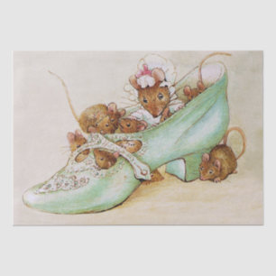 Mouse Family in a Shoe by Beatrix Potter Tissue Paper