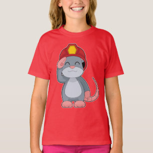 Mouse Firefighter Fire helmet Fire department T-Shirt