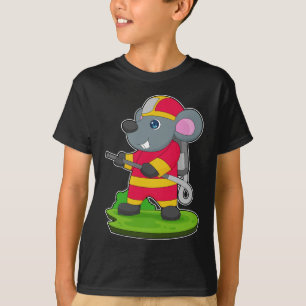 Mouse Firefighter Fire hose T-Shirt