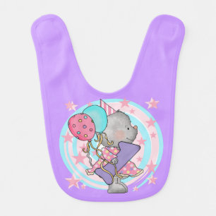 Mouse First Birthday Bib