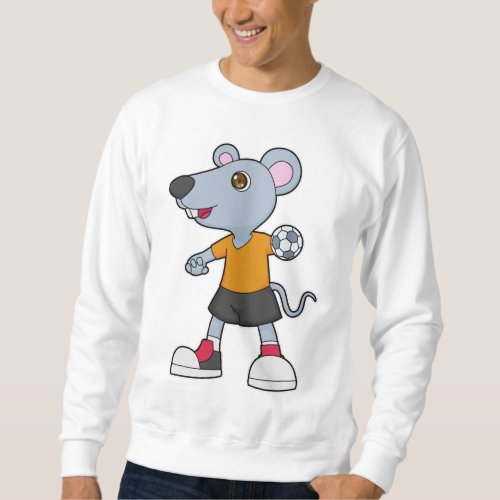 Mouse Handball player Handball Sweatshirt