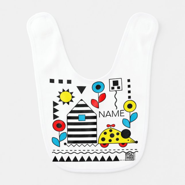 Mouse House Bib Colors 1 (Front)