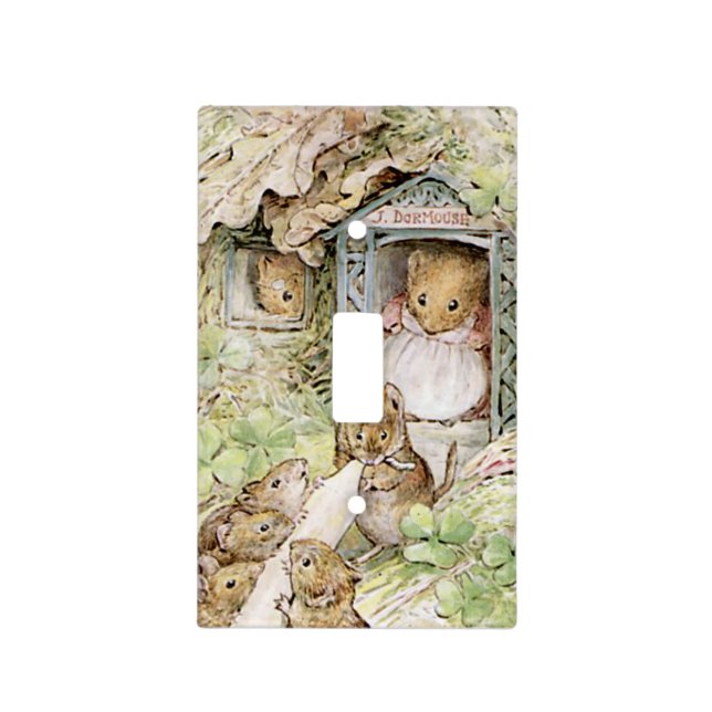 MOUSE HOUSE LIGHT SWITCH COVER (Front)