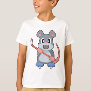 Mouse Ice hockey Ice hockey stick T-Shirt