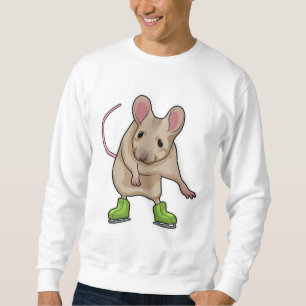 Mouse Ice skating Ice skates Sweatshirt