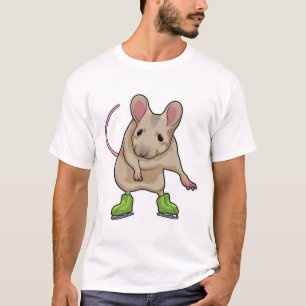 Mouse Ice skating Ice skates T-Shirt