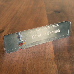 Mouse in a Nightgown: The Night of Crazy Tunes. Desk Name Plate