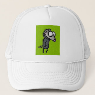Mouse in a Trench Trucker Hat